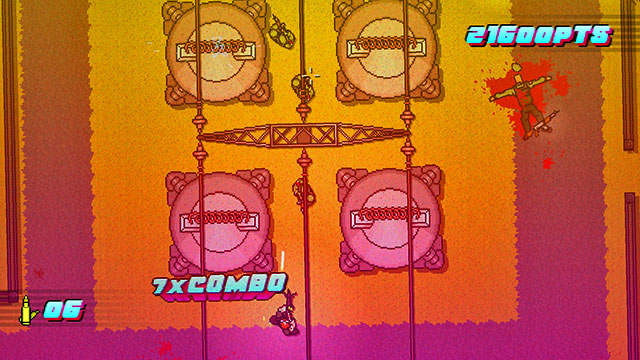 Approach the power plant entrance and wait for the first guard to attack you - Scene 16 - Casualties - Act 4 - Falling - Hotline Miami 2: Wrong Number - Game Guide and Walkthrough