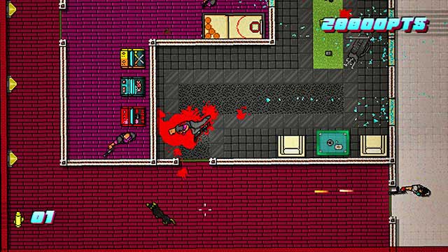 Finally, you need to deal with the two enemies with melee weapons - Scene 24 - Take Over - Act 6 - Catastrophe - Hotline Miami 2: Wrong Number - Game Guide and Walkthrough