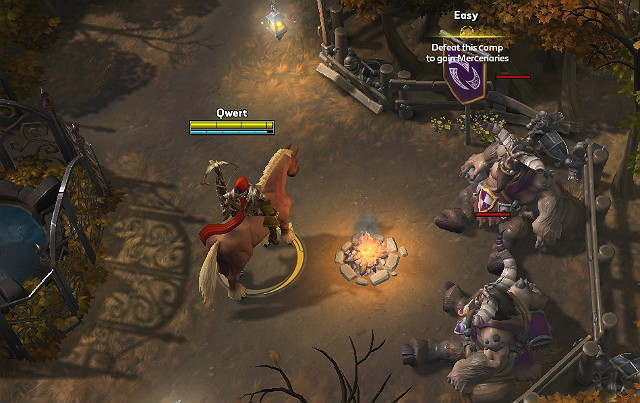 Giants are located in 2 camps on each side of the battleground and they will start going through the closest lane - Haunted Mines - Types of battlegrounds - Heroes of the Storm - Game Guide and Walkthrough