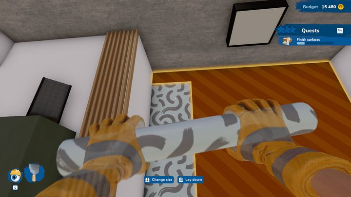 When scouting potential apartments, you'll surely encounter torn wallpaper and walls with visible bricks - House Flipper 2: Renovating Actions - Basics - House Flipper 2 Guide