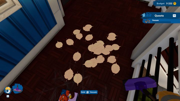 After flipping a few initial houses, you'll receive a vacuum cleaner that can deal with smaller clutter easily, such as leaves or shards of broken glass - House Flipper 2: Renovating Actions - Basics - House Flipper 2 Guide