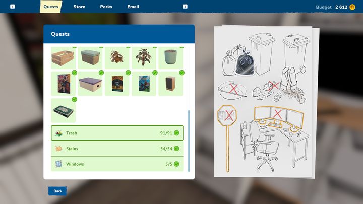 You can easily see the to-do list for 3 stars by entering the Quests tab by pressing the TAB button - House Flipper 2: How to get 3 stars for a job? - FAQ - House Flipper 2 Guide