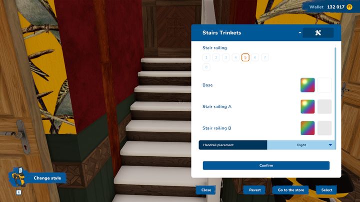 Equip the tools, then press R and choose "change design" option - House Flipper 2: Can the stairs and the roof be removed? - FAQ - House Flipper 2 Guide