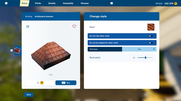 Aside from a standard color switch, you can visit a shop in the renovation phase and there adjust various parameters, such as the height of the roof or the type of roofing - House Flipper 2: Can the stairs and the roof be removed? - FAQ - House Flipper 2 Guide