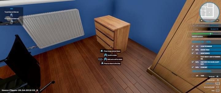 Furnish all rooms according to the owners instructions. - Jack Roobinsv - Walkthrough - House Flipper Game Guide