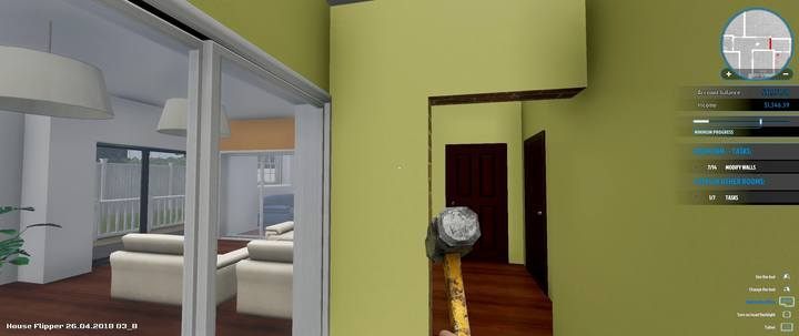 Destroy the walls dividing the corridor into 3 parts to make it a long hall. - Erik Camel order in House Flipper - Walkthrough - House Flipper Game Guide