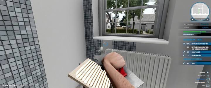 Its better to lay the tiles out before you start assembling the devices. - Erik Camel order in House Flipper - Walkthrough - House Flipper Game Guide