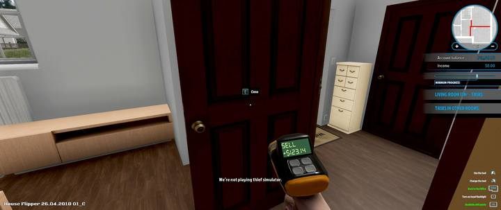 The device to sell objects is not available in every mission - Antony Gray order in House Flipper - Walkthrough - House Flipper Game Guide