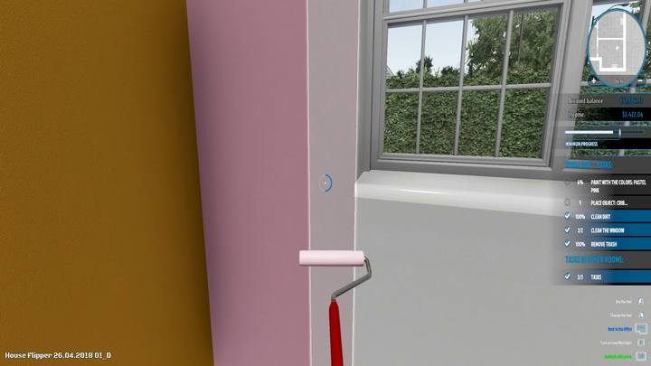 The fact that one wall is already painted does not exempt you from giving it a pink color as well. - Mat Marlow order in House Flipper - Walkthrough - House Flipper Game Guide