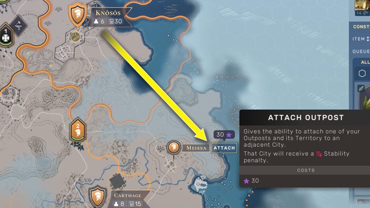 The first territory you add to the city requires a small amount of influence points. It is worth doing this if you want to further expand your city or secure the borders you share with other nations. - Humankind: Territory - how to connect with the city? - Basis - Humankind Guide