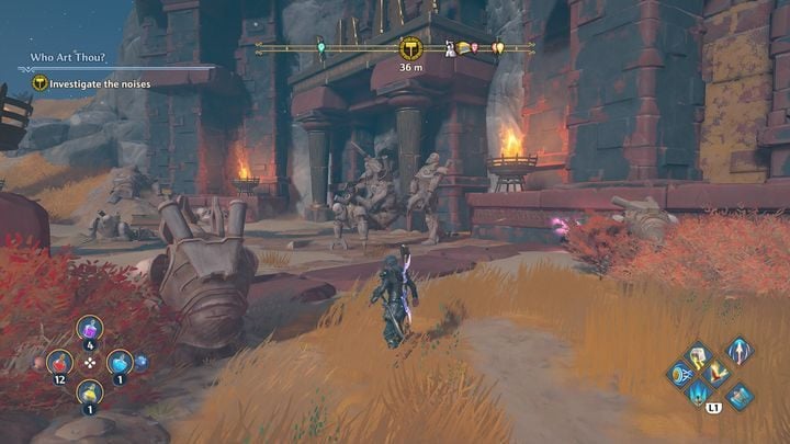 Once inside, you will encounter a mechanized Hephaestus, who will need your help - Immortals Fenyx rising: Who Art Thou? - walkthrough - The tasks of Hephaestus - Immortals Fenyx Rising Guide