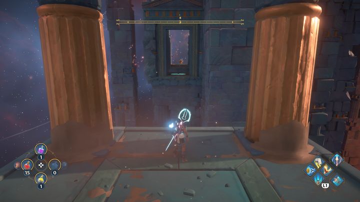 At the very end of the road there are several columns - Immortals Fenyx Rising: Dark Arts - walkthrough - Hephaestus quests - Immortals Fenyx Rising Guide