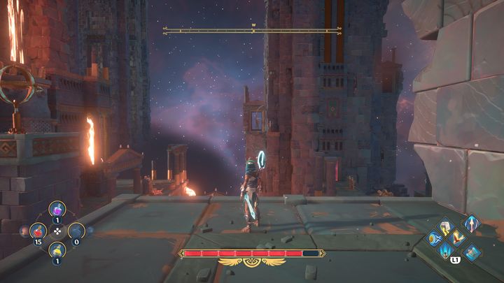 Glide all the way up forward - Immortals Fenyx Rising: Dark Arts - walkthrough - Hephaestus quests - Immortals Fenyx Rising Guide