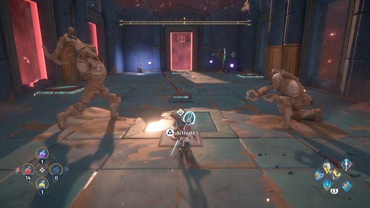 The first puzzle involves wind gusts - Immortals Fenyx Rising: Dark Arts - walkthrough - Hephaestus quests - Immortals Fenyx Rising Guide