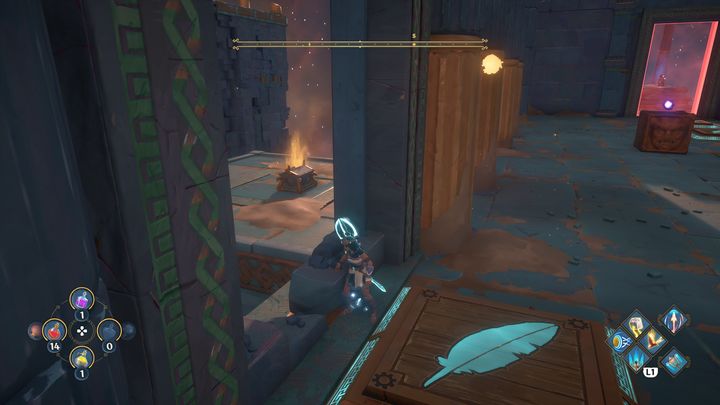 But before you start solving the puzzle, pick up the Ambrosia on the left - Immortals Fenyx Rising: Dark Arts - walkthrough - Hephaestus quests - Immortals Fenyx Rising Guide