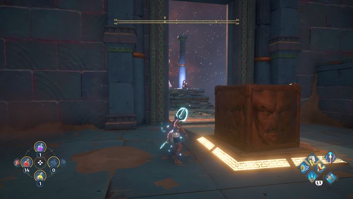 Shoot an arrow at the signpost - Immortals Fenyx Rising: Dark Arts - walkthrough - Hephaestus quests - Immortals Fenyx Rising Guide