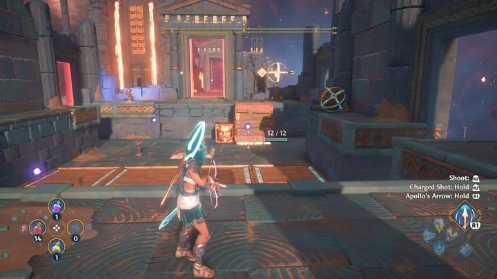 Activate the lever, wait until all the boxes are in place, then activate the lever again - Immortals Fenyx Rising: Dark Arts - walkthrough - Hephaestus quests - Immortals Fenyx Rising Guide