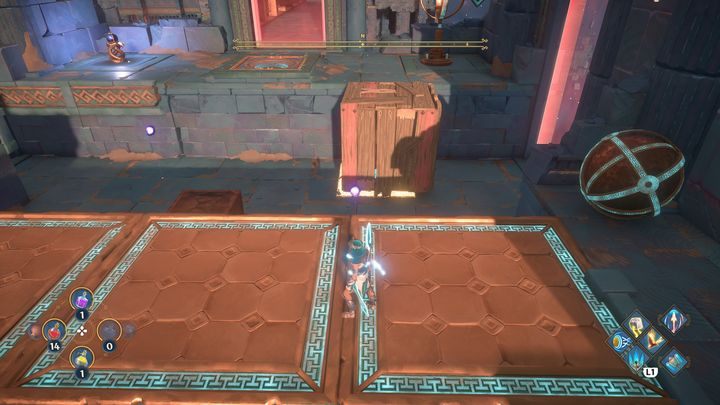 Take the ball to the other side - Immortals Fenyx Rising: Dark Arts - walkthrough - Hephaestus quests - Immortals Fenyx Rising Guide