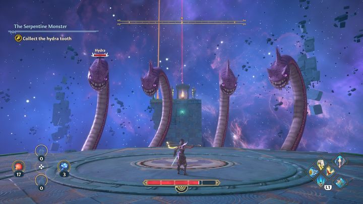 The last stage is an agility test because now four heads emerge - Immortals Fenyx Rising: boss encounter - Hydra - how to defeat? - Bosses - Immortals Fenyx Rising Guide