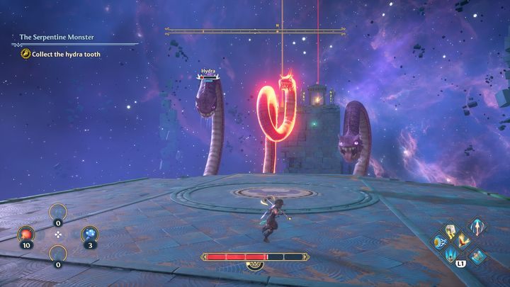 After killing at least one of the heads, the fight should become much easier - Immortals Fenyx Rising: boss encounter - Hydra - how to defeat? - Bosses - Immortals Fenyx Rising Guide