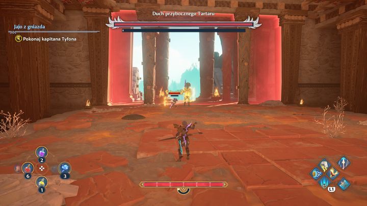 The second hit is also impossible to parry - Immortals Fenyx Rising: Ghost Lieutenant of Tartarus - boss, how to defeat? - Bosses - Immortals Fenyx Rising Guide