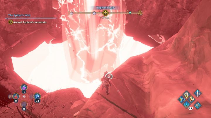 After creating the save, jump into the Vault of Typhon - Immortals Fenyx Rising: The Spiders Web - walkthrough - Main missions - Immortals Fenyx Rising Guide