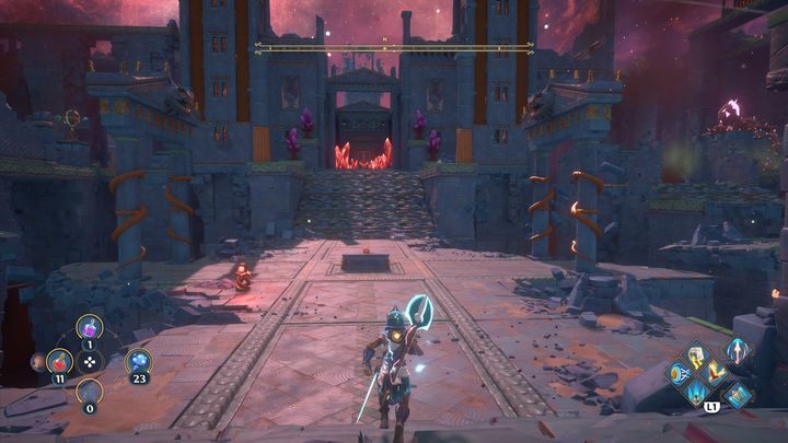 After defeating Typhon for the first time, you'll find yourself in his Vault - Immortals Fenyx Rising: The Spiders Web - walkthrough - Main missions - Immortals Fenyx Rising Guide