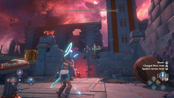 The second puzzle involves using the ball and the wind - Immortals Fenyx Rising: The Spiders Web - walkthrough - Main missions - Immortals Fenyx Rising Guide