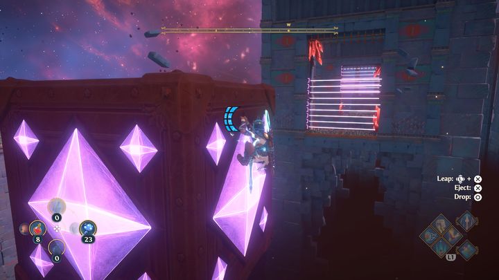 Make sure the signpost is pointing towards the lasers - Immortals Fenyx Rising: The Spiders Web - walkthrough - Main missions - Immortals Fenyx Rising Guide