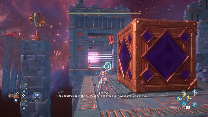 At the top you will find a similar task, but this time it is more complicated - Immortals Fenyx Rising: The Spiders Web - walkthrough - Main missions - Immortals Fenyx Rising Guide