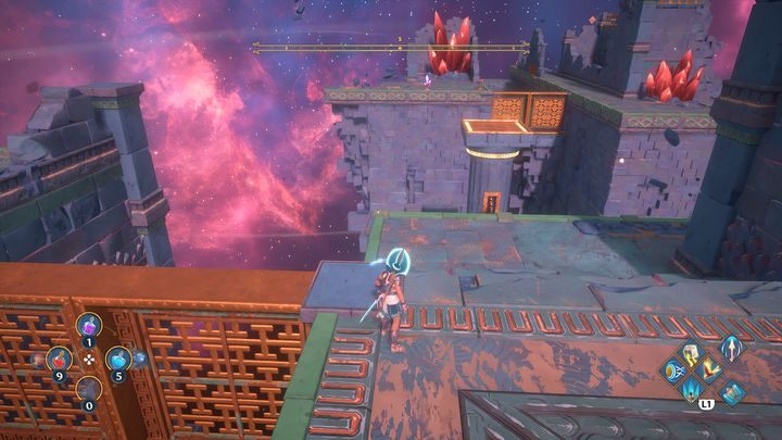 Thanks to this, the platform will start working - Immortals Fenyx Rising: The Spiders Web - walkthrough - Main missions - Immortals Fenyx Rising Guide