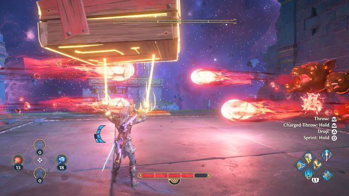 After activating the button, you will spawn a wooden box, which you must transport to the other end of the room - Immortals Fenyx Rising: Go Do Hero Things! - walkthrough - Athenas quests - Immortals Fenyx Rising Guide