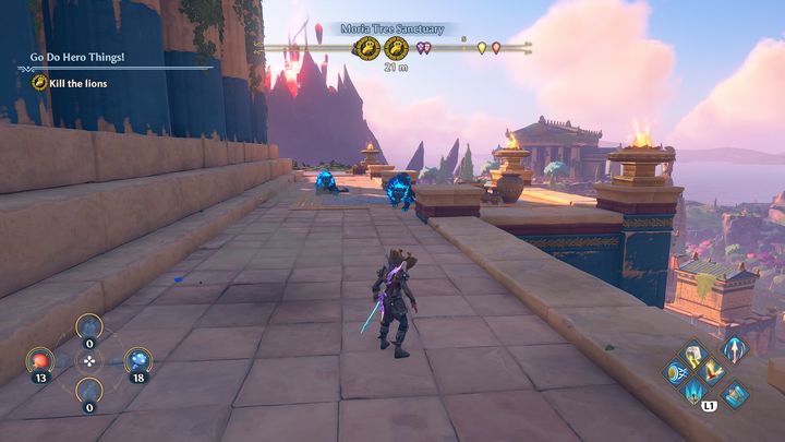 A new marker will appear that will lead you to Athena - Immortals Fenyx Rising: Go Do Hero Things! - walkthrough - Athenas quests - Immortals Fenyx Rising Guide