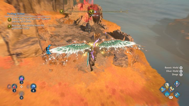 You will need to reach the Vault located there - Immortals Fenyx Rising: Pecking Orders - walkthrough - The tasks of Ares - Immortals Fenyx Rising Guide