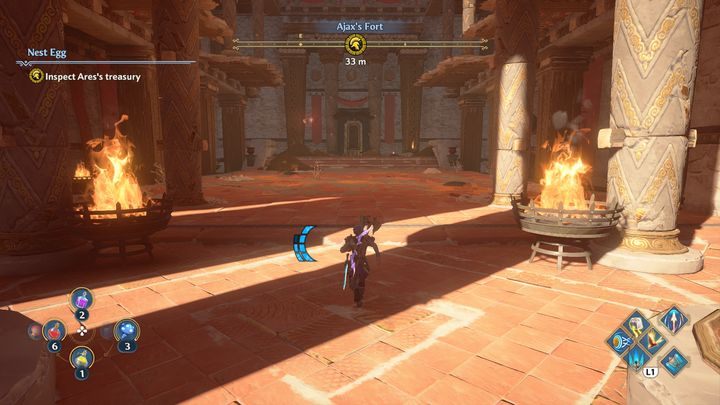 After activating the second mechanism, go to the new marker - Immortals Fenyx Rising: Nest Egg - walkthrough - The tasks of Ares - Immortals Fenyx Rising Guide