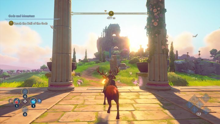 Another alternative for travelling quickly involves the use of a mount - Immortals Fenyx Rising: Exploration - Basics - Immortals Fenyx Rising Guide