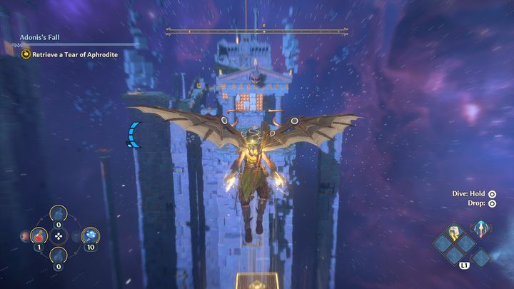 Using your wings is another effective method of covering ground - Immortals Fenyx Rising: Exploration - Basics - Immortals Fenyx Rising Guide