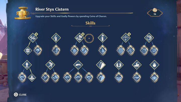 To unlock a given skill, you must hover over its icon and pay a certain price for it - Immortals Fenyx Rising: Character development - Skills - Development of characters - Immortals Fenyx Rising Guide