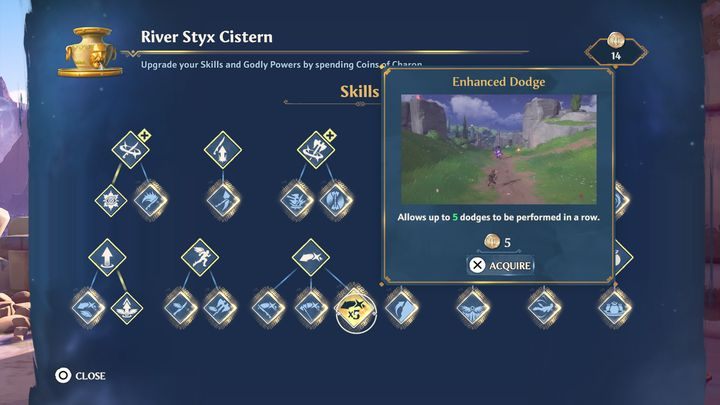 Another skill that is worth mentioning is the Enhanced Dodge - Immortals Fenyx Rising: Character development - Skills - Development of characters - Immortals Fenyx Rising Guide