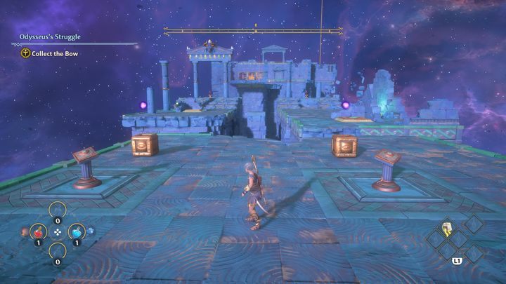 After that, activate two more buttons, which will create two more blocks - Immortals Fenyx Rising: Odysseuss Struggle - walkthrough - Main missions - Immortals Fenyx Rising Guide