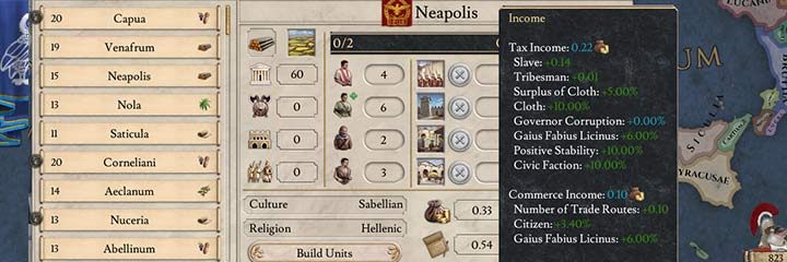 Commerce is another aspect of every city to increase your profits - Economy - taxes, buildings and policies in Imperator Rome - Basic tips - Imperator Rome Guide