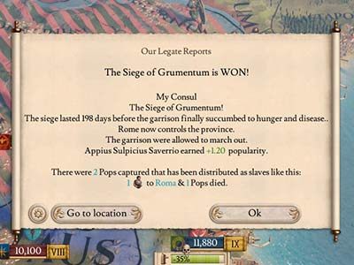 Successful siege and conquering of a town often leads to acquisition of new inhabitants, most of the time, slaves, to capital cities of your provinces. - Population and classes of residents in Imperator Rome - Basic tips - Imperator Rome Guide