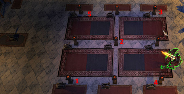 To do it properly, act like on the screen above - move levers according to the numbers - No Peace for the Wicked - Chapter IV - The Lord of the Kings - warrant B - Impire - Game Guide and Walkthrough