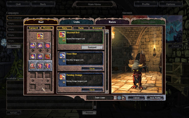 This is a name of your hero - Baal - Abaddon - Elements of the game - Impire - Game Guide and Walkthrough