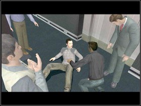 You end up on the floor and everybody will be wondering whats wrong with you (-20%) - Fahrenheit Indigo Prophecy: ALTERNATE REALITY Naser & Jones Bank - Fahrenheit Indigo Prophecy: Walkthrough - Indigo Prophecy / Fahrenheit Game Guide & Walkthrough