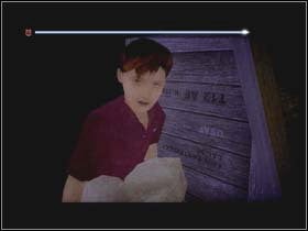 The other boy is near the fuselage - Fahrenheit Indigo Prophecy: HIDE AND SEEK Cemetery - Fahrenheit Indigo Prophecy: Walkthrough - Indigo Prophecy / Fahrenheit Game Guide & Walkthrough