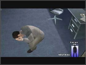 Watch out: only three times the clicking wont help you - Fahrenheit Indigo Prophecy: FACE OFF Naser & Jones Bank - Fahrenheit Indigo Prophecy: Walkthrough - Indigo Prophecy / Fahrenheit Game Guide & Walkthrough