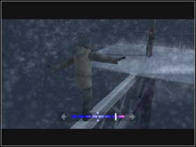 You have to use the left and right arrow keys to keep the marker in the center and maintain Lucas balance - Fahrenheit Indigo Prophecy: FATE ON RUSSIAN HILLS The Fun Fair - Fahrenheit Indigo Prophecy: Walkthrough - Indigo Prophecy / Fahrenheit Game Guide & Walkthrough