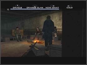 You will see Markus (+10%) and then you will be invited to seat by the fire - Fahrenheit Indigo Prophecy: BOGART Underground Secret Base - Fahrenheit Indigo Prophecy: Walkthrough - Indigo Prophecy / Fahrenheit Game Guide & Walkthrough
