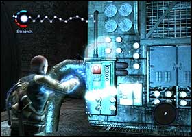 Carefully jump across the platforms - Have you ever been called terrorists? - part 2 - Walkthrough - inFAMOUS - Game Guide and Walkthrough